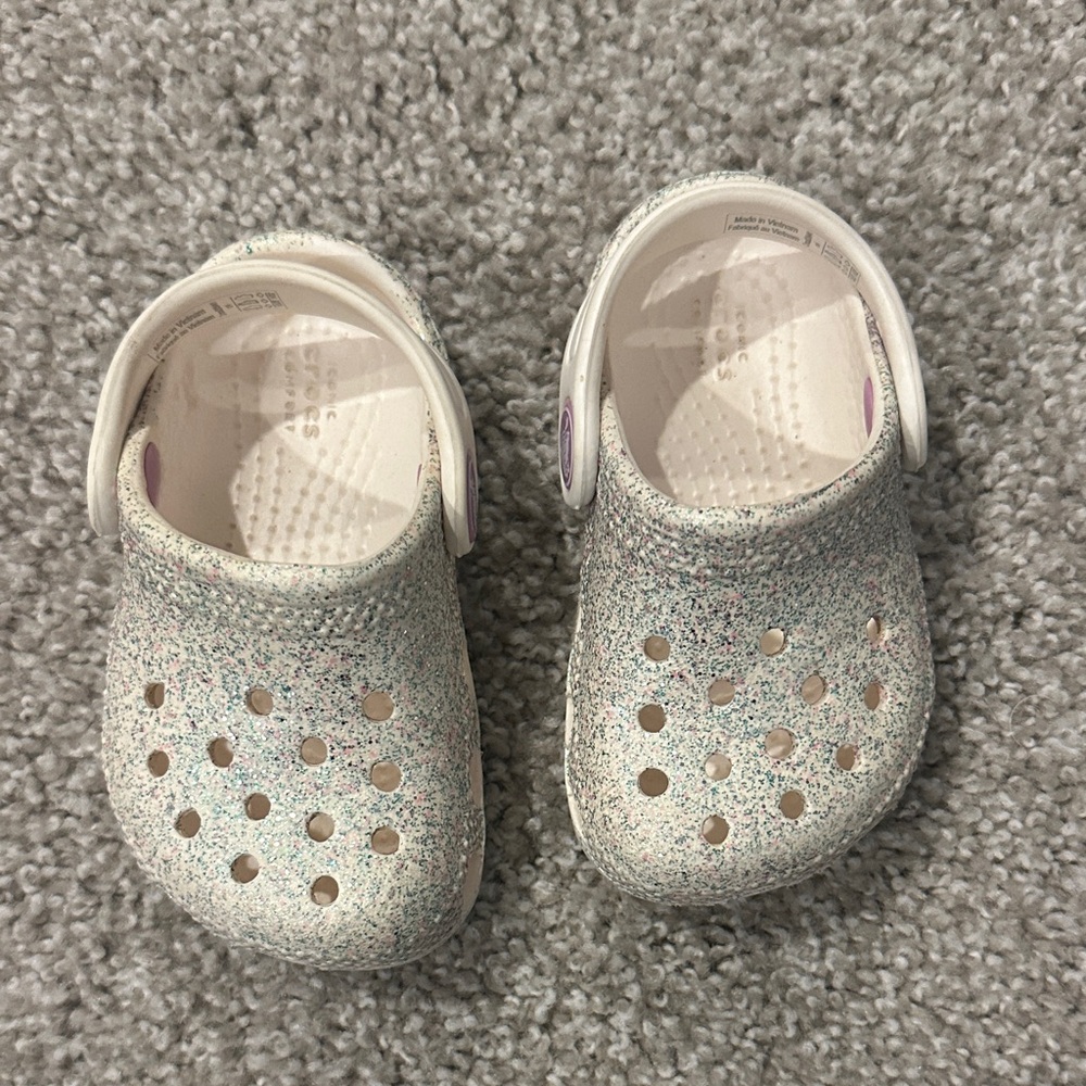 Baby Glitter Crocs